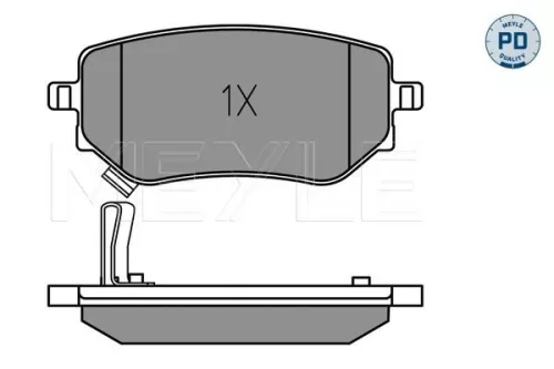 MEYLE MEYLE 025 228 6118/PD Meyle Pd Rear Brake Pads Set For Mercedes X-class 