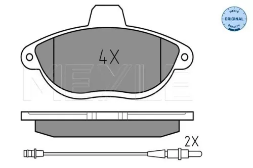 MEYLE MEYLE 025 230 4218/W Meyle Front Brake Pads Set For Citroën Fiat Peugeot 806 Evasion Expert Jumpy Scu 