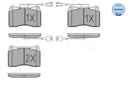 MEYLE MEYLE 025 230 9216/W Meyle Front Brake Pads Set For Alfa Romeo Lancia 147 156 159 166 Brera Delta Giu 