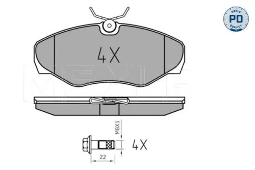 MEYLE MEYLE 025 230 9918/PD Meyle Pd Front Brake Pads Set For Nissan Opel Renault Vauxhall Avantime Espace P 