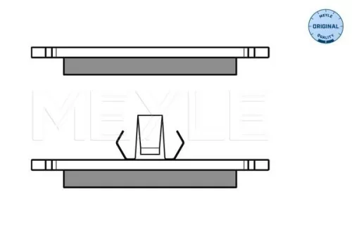 MEYLE MEYLE 025 231 0315 Meyle Front Brake Pads Set For Ford Kia Mazda 121 Courier Escort Fiesta Orion Pu 