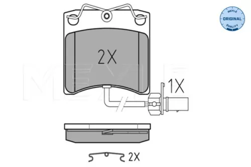 MEYLE MEYLE 025 231 7618/W Meyle Front Brake Pads Set For Vw California Transporter 