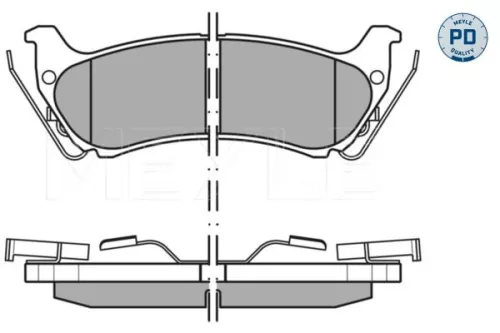MEYLE MEYLE 025 231 9017/PD Meyle Pd Rear Brake Pads Set For Mercedes M-class 