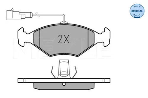 MEYLE MEYLE 025 232 2018/W Meyle Front Brake Pads Set For Fiat Lancia Dedra Palio Siena 