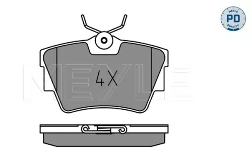 MEYLE MEYLE 025 232 2416-1/PD Meyle Pd Rear Brake Pads Set For Vw California Multivan Transporter 
