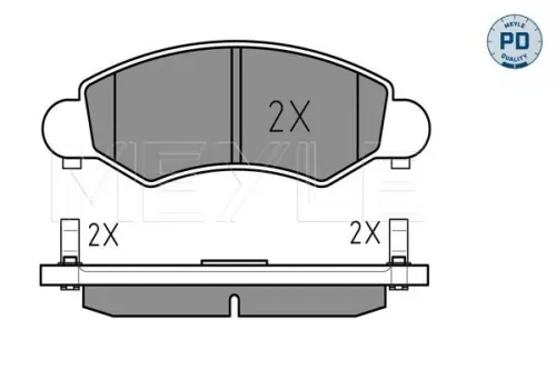 MEYLE MEYLE 025 232 5316/PD Meyle Pd Front Brake Pads Set For Opel Subaru Suzuki Vauxhall Agila Ignis Justy  
