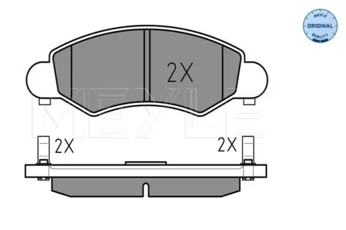 MEYLE MEYLE 025 232 5316/W Meyle Front Brake Pads Set For Opel Subaru Suzuki Vauxhall Agila Ignis Justy Wag 