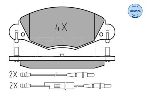 MEYLE MEYLE 025 232 7318 Meyle Front Brake Pads Set For Citroën C5 