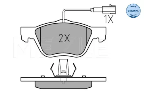 MEYLE MEYLE 025 232 8919/W Meyle Front Brake Pads Set For Alfa Romeo Fiat Lancia 145 146 147 156 Bravo Coup 