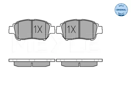 MEYLE MEYLE 025 233 4816/W Meyle Front Brake Pads Set For Toyota Yaris 