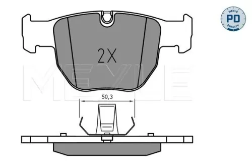 MEYLE MEYLE 025 233 9719/PD Meyle Pd Front Brake Pads Set For Land Rover Range Rover 