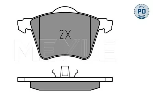 MEYLE MEYLE 025 234 1819/PD Meyle Pd Front Brake Pads Set For Ford Seat Vw Alhambra Galaxy Sharan 