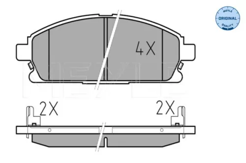MEYLE MEYLE 025 234 2016/W Meyle Front Brake Pads Set For Infiniti Nissan Pathfinder Q45 Qx4 X-trail 
