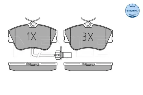 MEYLE MEYLE 025 234 4519/W Meyle Front Brake Pads Set For Vw California Transporter 