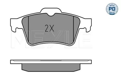 MEYLE MEYLE 025 234 8216/PD Meyle Pd Rear Brake Pads Set For Ford Nissan Renault Espace Laguna Latitude Mega 
