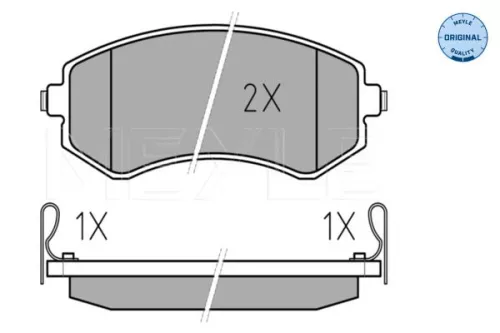MEYLE MEYLE 025 235 0216/W Meyle Rear Brake Pads Set For Nissan Almera Patrol Gr 