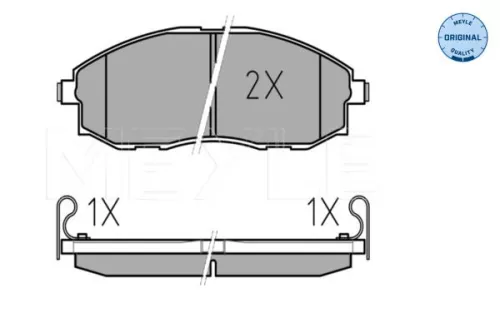 MEYLE MEYLE 025 235 3617/W Meyle Front Brake Pads Set For Hyundai H-1 H-1 / Starex H100 