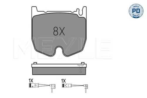 MEYLE MEYLE 025 235 4117/PD Meyle Pd Front Brake Pads Set For Mercedes Cls E-class S-class Sl 