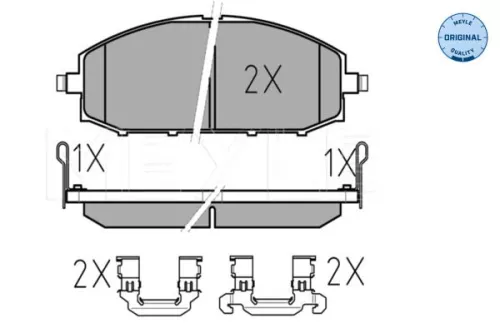 MEYLE MEYLE 025 236 1118/W Meyle Front Brake Pads Set For Nissan Patrol Gr 