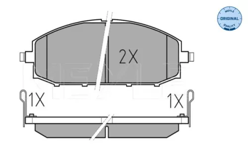 MEYLE MEYLE 025 236 1118/W Meyle Front Brake Pads Set For Nissan Patrol Gr 