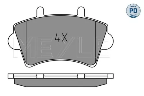MEYLE MEYLE 025 236 1318/PD Meyle Pd Front Brake Pads Set For Nissan Opel Renault Vauxhall Interstar Master  