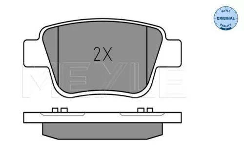 MEYLE MEYLE 025 236 2016/W Meyle Rear Brake Pads Set For Toyota Avensis Corolla 
