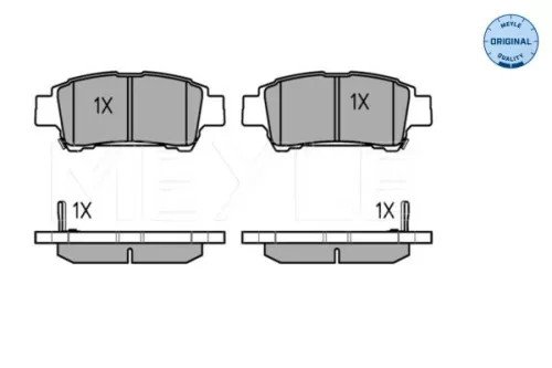 MEYLE MEYLE 025 236 4616/W Meyle Rear Brake Pads Set For Toyota Avensis Verso Picnic Previa 