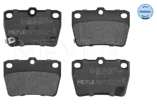 Meyle Rear Brake Pads Set For Toyota Rav 4