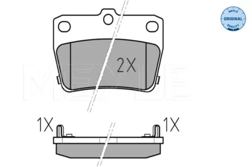 MEYLE MEYLE 025 236 5614/W Meyle Rear Brake Pads Set For Toyota Rav 4 