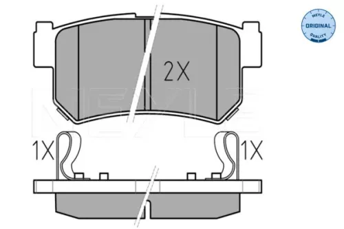 MEYLE MEYLE 025 236 7315/W Meyle Front Brake Pads Set For Ssangyong Actyon Actyon Sports Kyron Rexton / Rex 