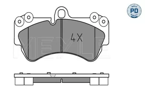 MEYLE MEYLE 025 236 9217/PD Meyle Pd Front Brake Pads Set For Porsche Vw Cayenne Touareg 
