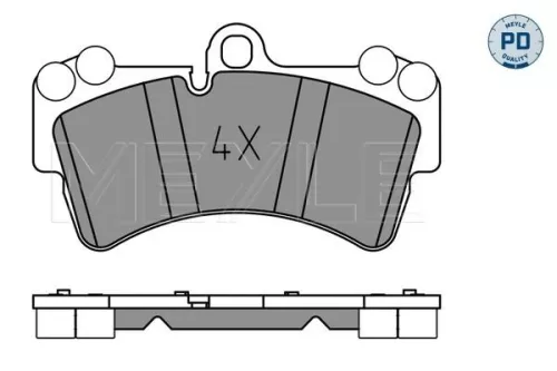 MEYLE MEYLE 025 236 9317/PD Meyle Pd Front Brake Pads Set For Audi Porsche Vw Cayenne Q7 Touareg 