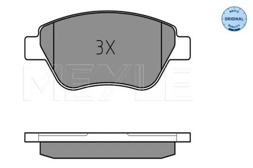 MEYLE MEYLE 025 237 0517/W Meyle Front Brake Pads Set For Alfa Romeo Citroën Fiat Lancia Peugeot 500 500 C  