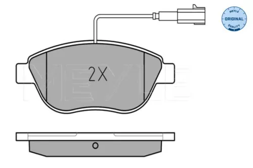 MEYLE MEYLE 025 237 0918/W Meyle Front Brake Pads Set For Abarth Fiat Opel Vauxhall 500 / 595 / 695 500c /  