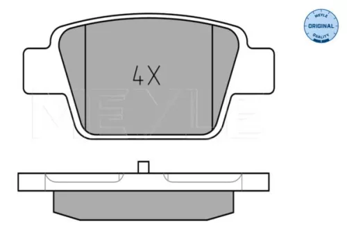 MEYLE MEYLE 025 237 1415 Meyle Rear Brake Pads Set For Alfa Romeo Fiat Lancia Bravo Bravo Van Delta Mito  
