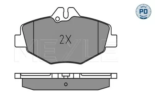 MEYLE MEYLE 025 237 4320-1/PD Meyle Pd Front Brake Pads Set For Mercedes E-class 