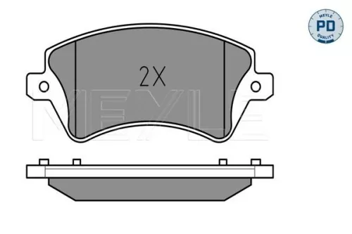 MEYLE MEYLE 025 237 6617/PD Meyle Pd Front Brake Pads Set For Toyota Corolla 