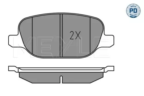 MEYLE MEYLE 025 238 1118/PD Meyle Pd Rear Brake Pads Set For Alfa Romeo Giulietta 