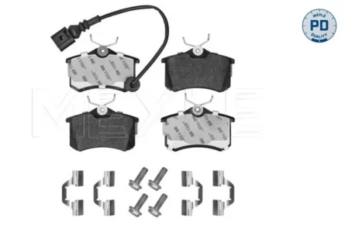 Meyle Pd Rear Brake Pads Set For Seat Skoda Vw Cordoba Fabia Ibiza Lupo Polo