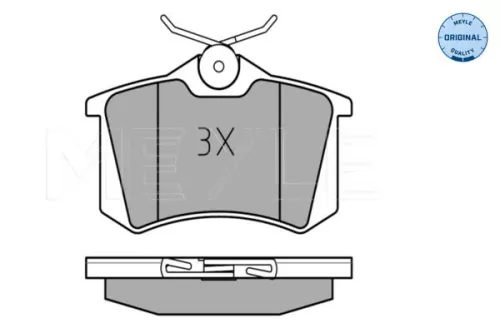 MEYLE MEYLE 025 238 2317/W Meyle Rear Brake Pads Set For Seat Skoda Vw Cordoba Fabia Ibiza Polo 