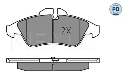 MEYLE MEYLE 025 239 9020/PD Meyle Pd Front Brake Pads Set For Mercedes Sprinter 2-t Sprinter 3-t Sprinter Cl 