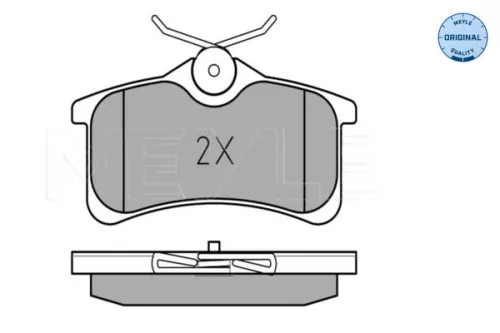 MEYLE MEYLE 025 240 1314/W Meyle Rear Brake Pads Set For Toyota Avensis Corolla 