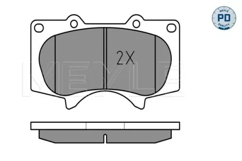 MEYLE MEYLE 025 240 2417/PD Meyle Pd Front Brake Pads Set For Lexus Mitsubishi Toyota Fortuner Gx Hilux Land 