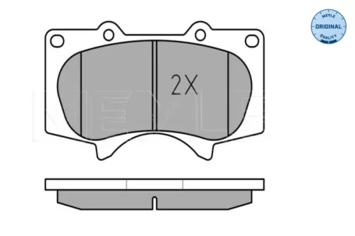 MEYLE MEYLE 025 240 2417/W Meyle Front Brake Pads Set For Lexus Mitsubishi Toyota Fortuner Gx Hilux Land Cr 