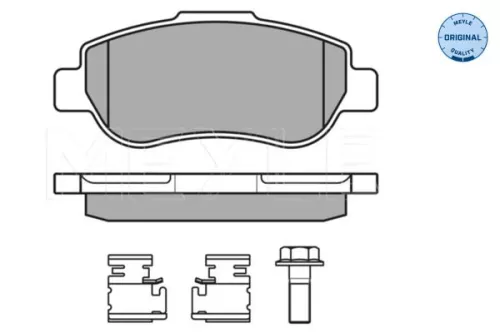 MEYLE MEYLE 025 240 7217/W Meyle Front Brake Pads Set For Fiat Ford 500 500 C Ka Panda 