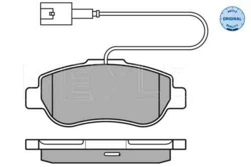 MEYLE MEYLE 025 240 7217/W Meyle Front Brake Pads Set For Fiat Ford 500 500 C Ka Panda 