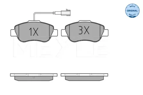 MEYLE MEYLE 025 240 7218 Meyle Front Brake Pads Set For Fiat Panda 