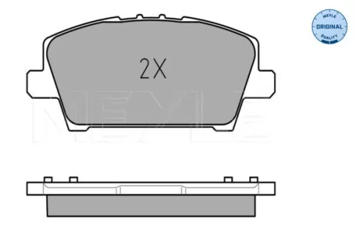 MEYLE MEYLE 025 240 8717/W Meyle Front Brake Pads Set For Honda Civic 