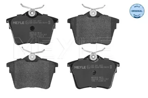 Meyle Rear Brake Pads Set For Citroën Peugeot 407 407 Sw 607 C5