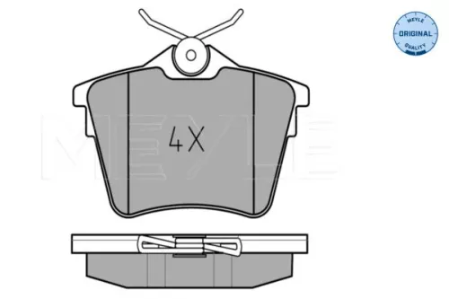 MEYLE MEYLE 025 241 3517 Meyle Rear Brake Pads Set For Citroën Peugeot 407 407 Sw 607 C5 